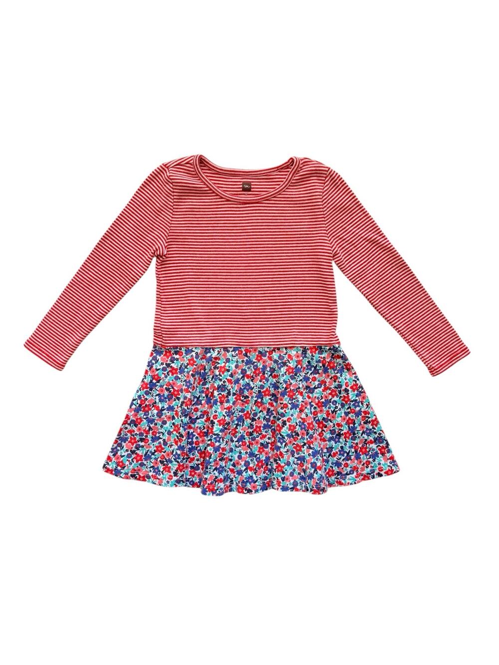 Tea Collection USA Floral Skirted Dress Size 3